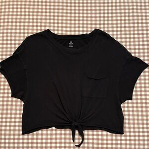Aerie Offline Black Crop Top